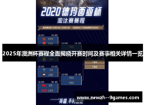 2025年澳洲杯赛程全面揭晓开赛时间及赛事相关详情一览